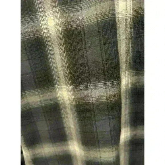 Ariat Pro Series Mens Shirt M Gray White Ventilated Arm Pits Plaid Button Down - Picture 3 of 7